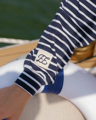Long Sleeve Striped Henley