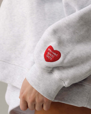Oversized Crewneck Sweatshirt (Light Ash)
