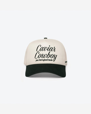 Caviar Cowboy Cap (Beige & Black)
