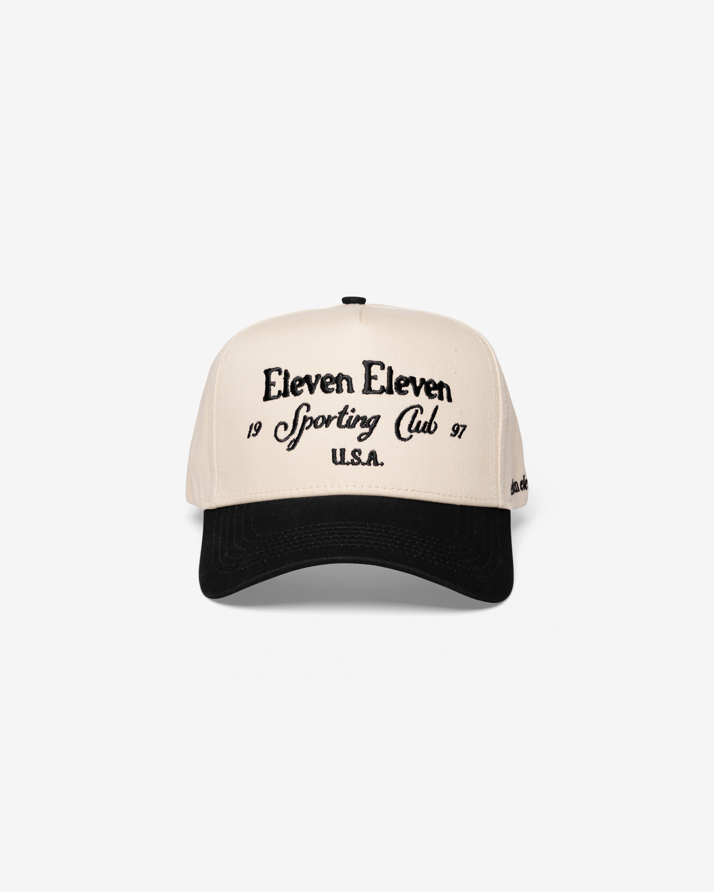 Sporting Club Cap (Beige & Black)