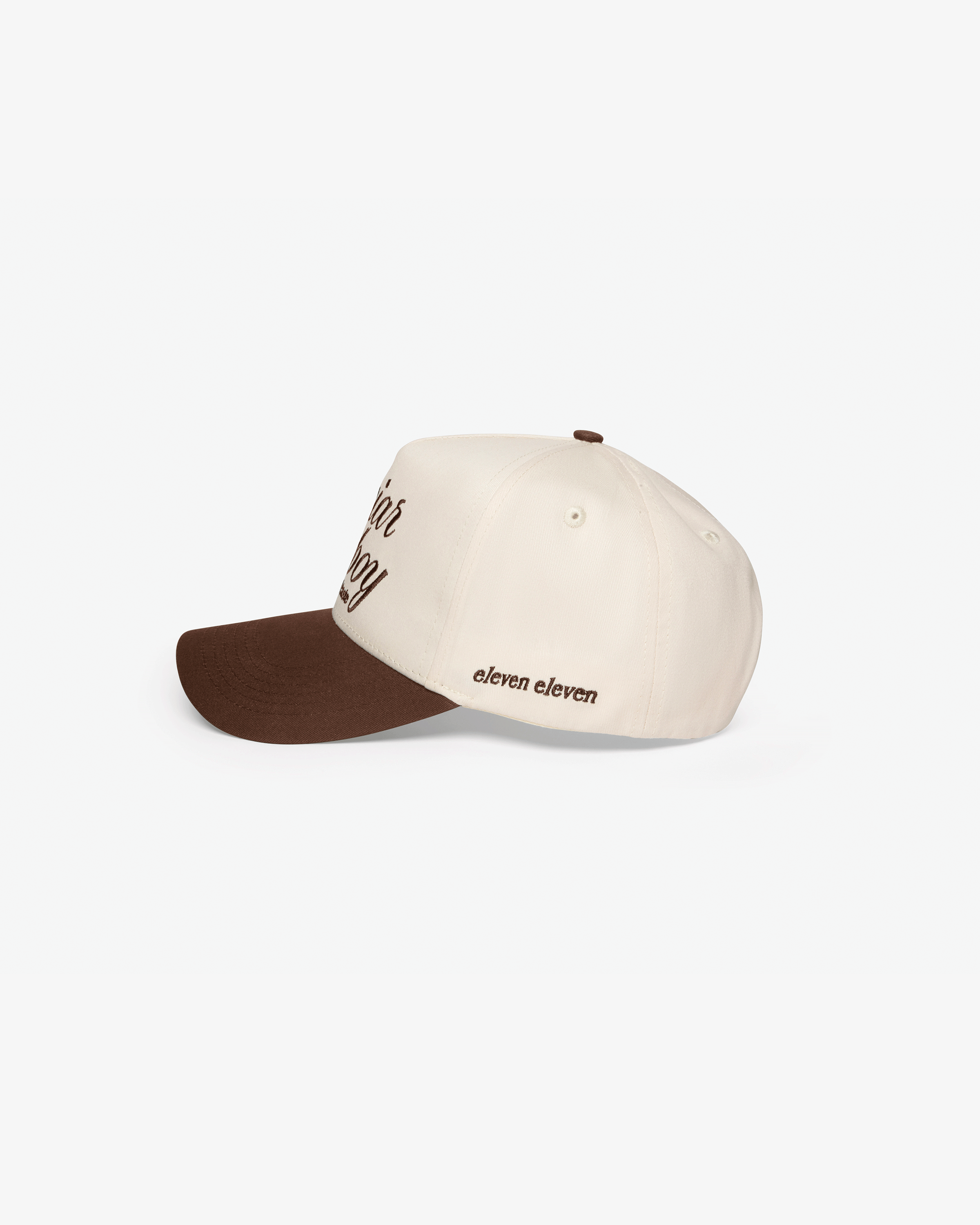 Caviar Cowboy Cap (Beige & Brown)