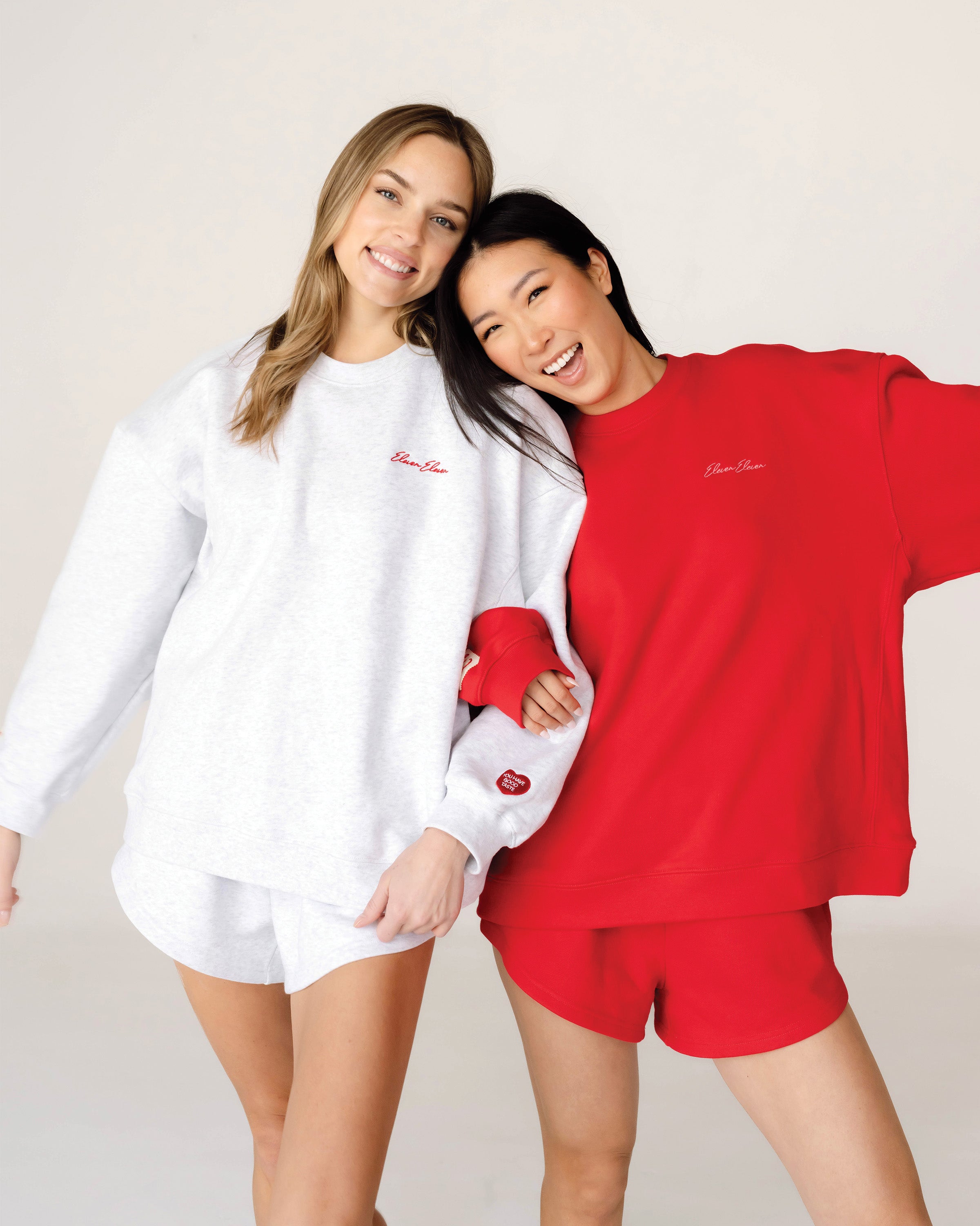 Oversized Crewneck Sweatshirt (Cherry)