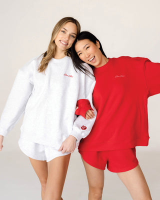 Oversized Crewneck Sweatshirt (Light Ash)
