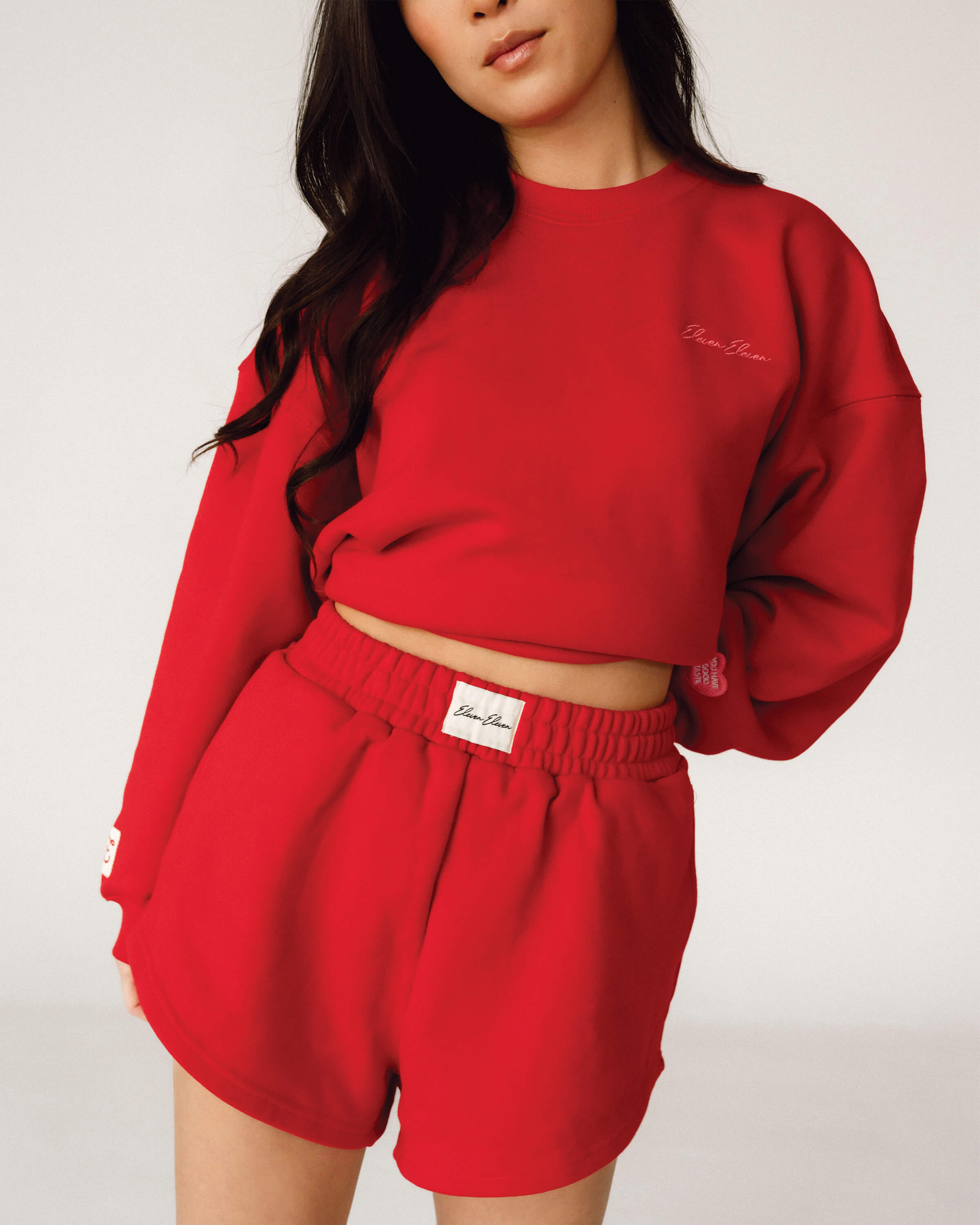 Fleece Sweat Short (Cherry)