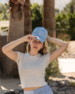 Crest Baseball Cap (Light Blue)
