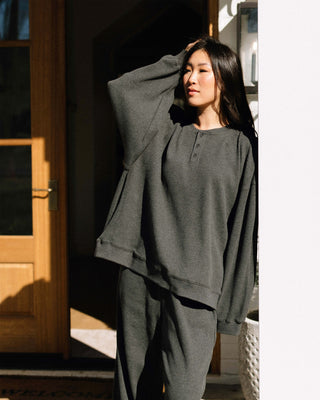 Waffle Henley Long Sleeve
