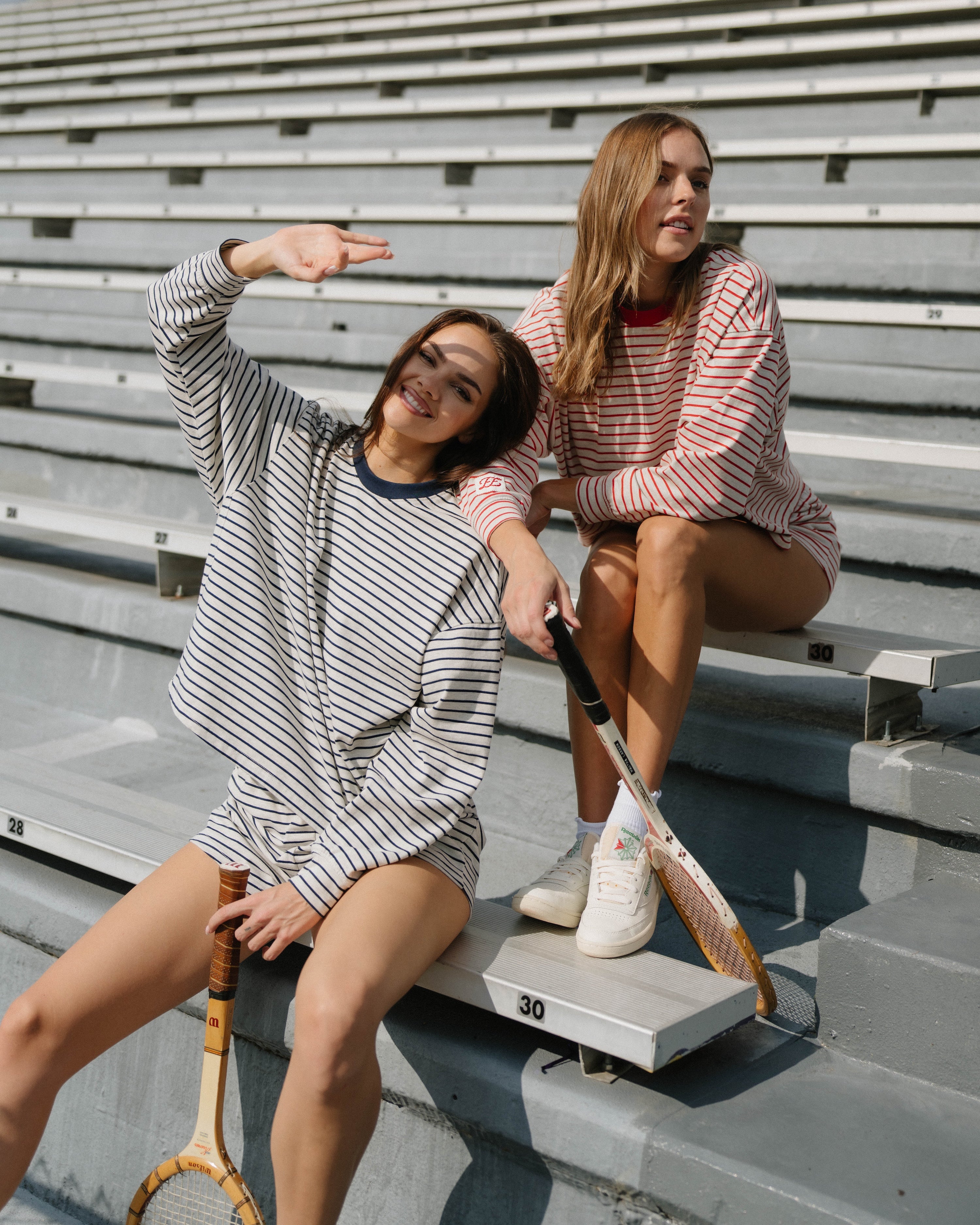 Striped Long Sleeve in Navy Stripe – Eleven Eleven