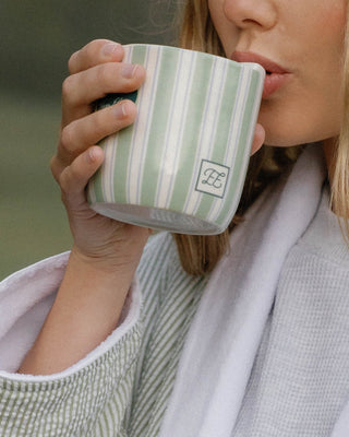 Striped Ceramic Mug
