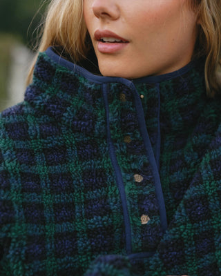 Plaid Fleece Pullover
