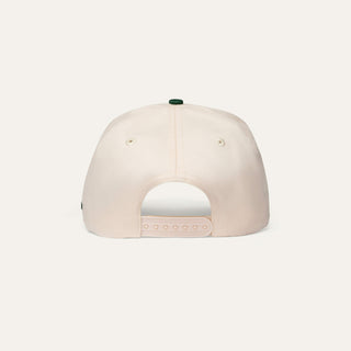 Caviar Cowboy Cap (Beige & Forest Green)
