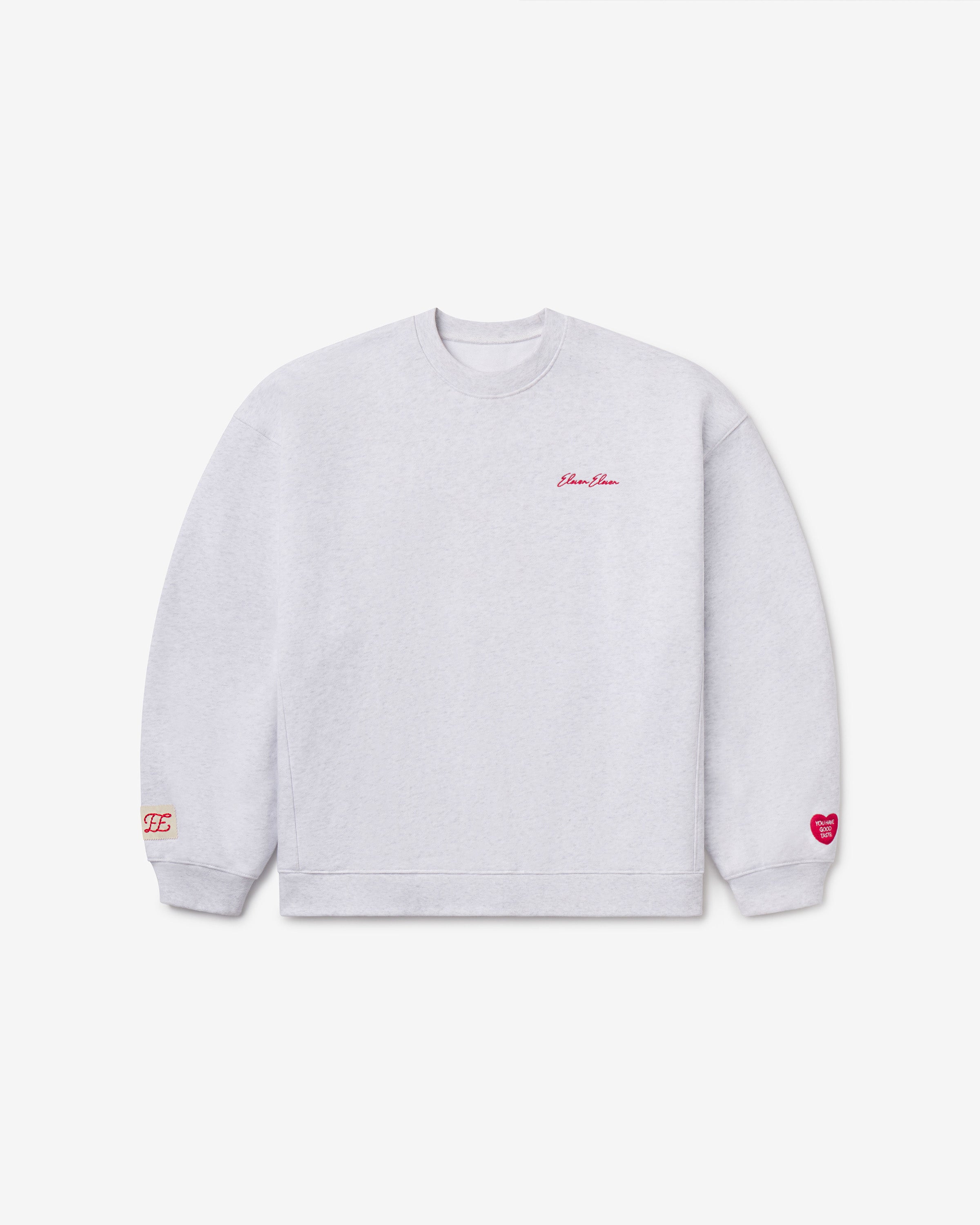 Oversized Crewneck Sweatshirt (Light Ash)