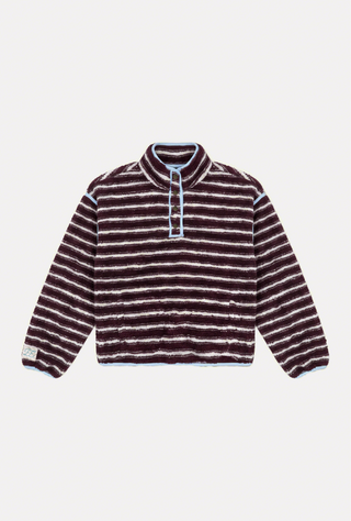 Striped Fleece Pullover
