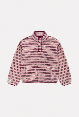 Striped Fleece Pullover
