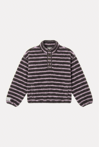 Striped Fleece Pullover
