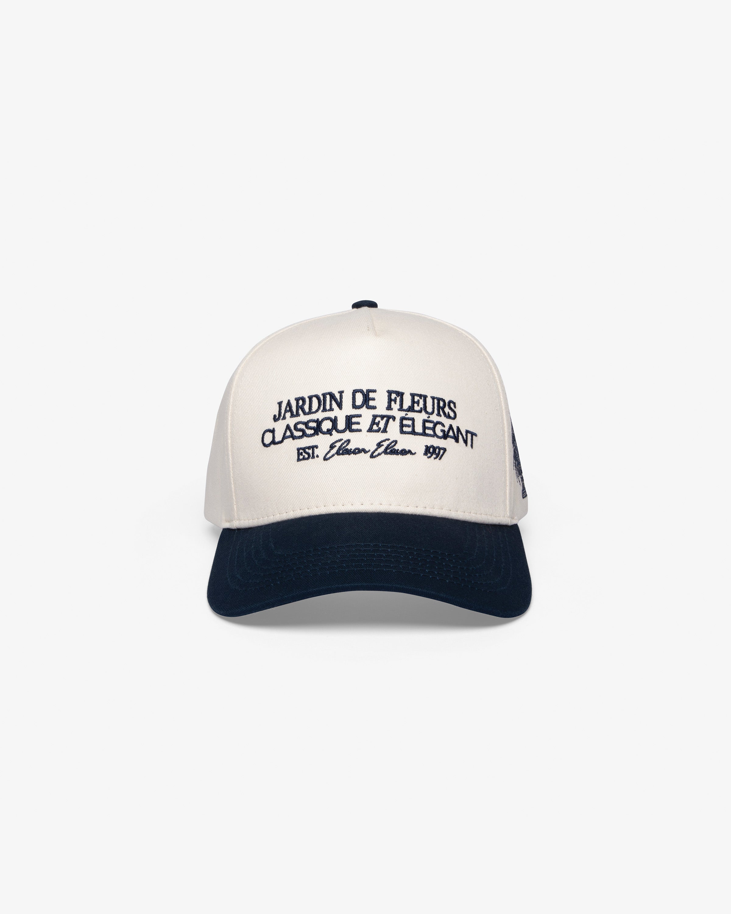 Jardin De Fleurs Cap (Beige & Navy)