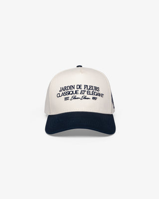 Jardin De Fleurs Cap (Beige & Navy)
