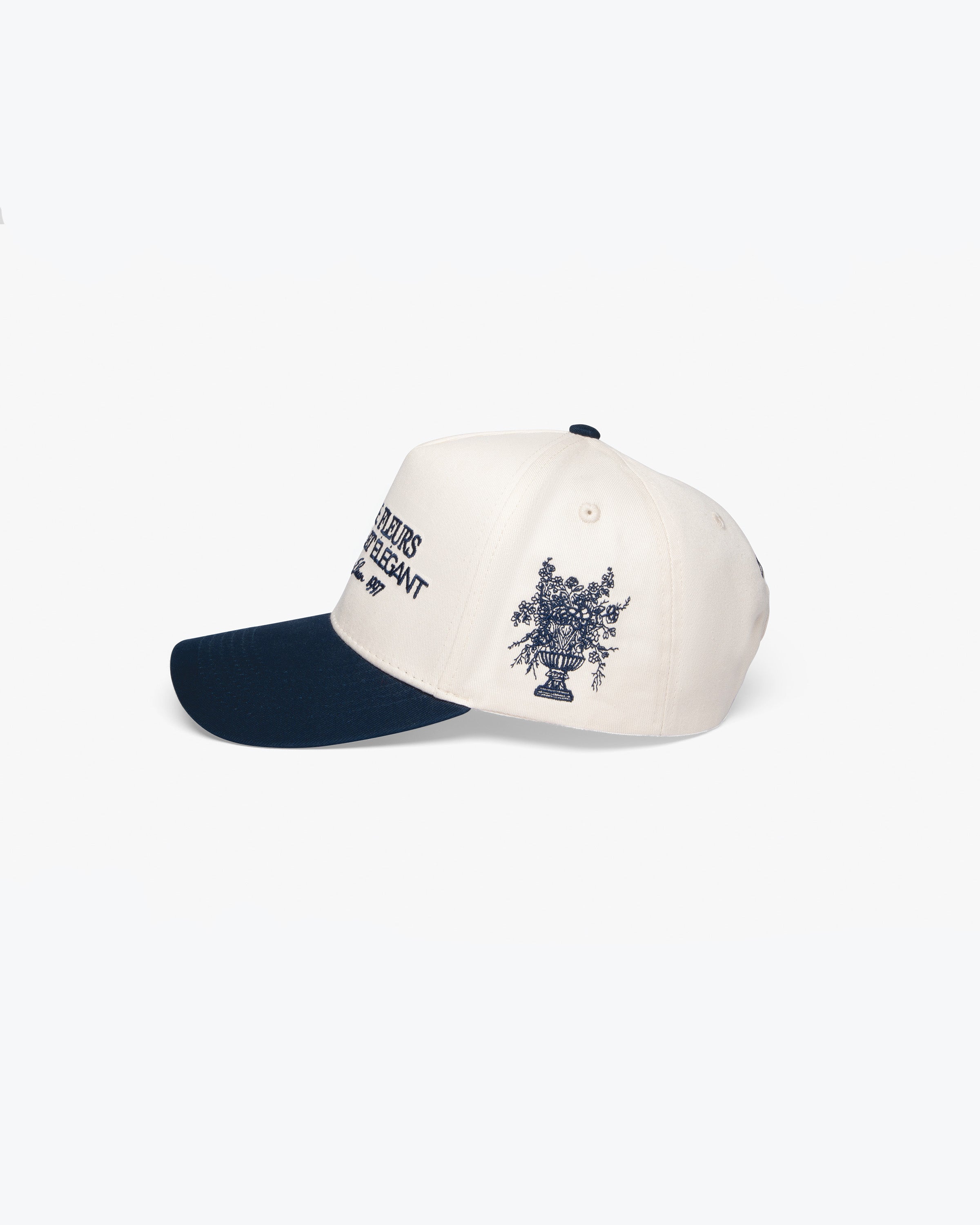 Jardin De Fleurs Cap (Beige & Navy)