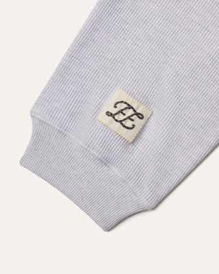 Long Sleeve Waffle Henley
