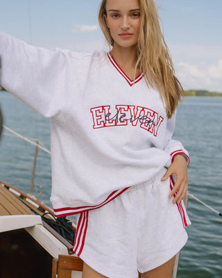 Vintage Striped Sweat Shorts
