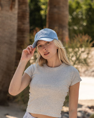Crest Baseball Cap (Light Blue)

