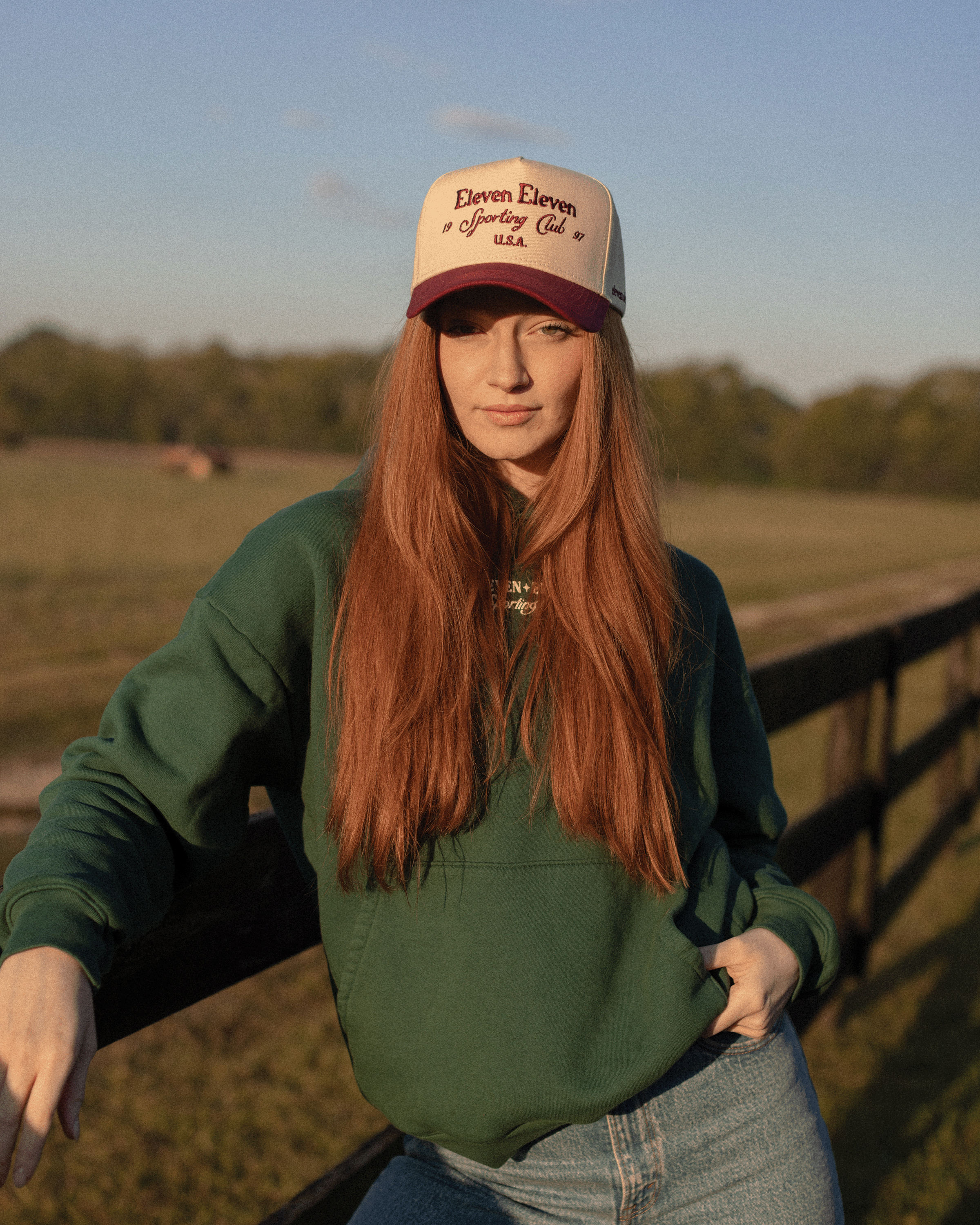 Sporting Club Cap (Beige & Maroon)