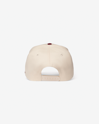 Sporting Club Cap (Beige & Maroon)
