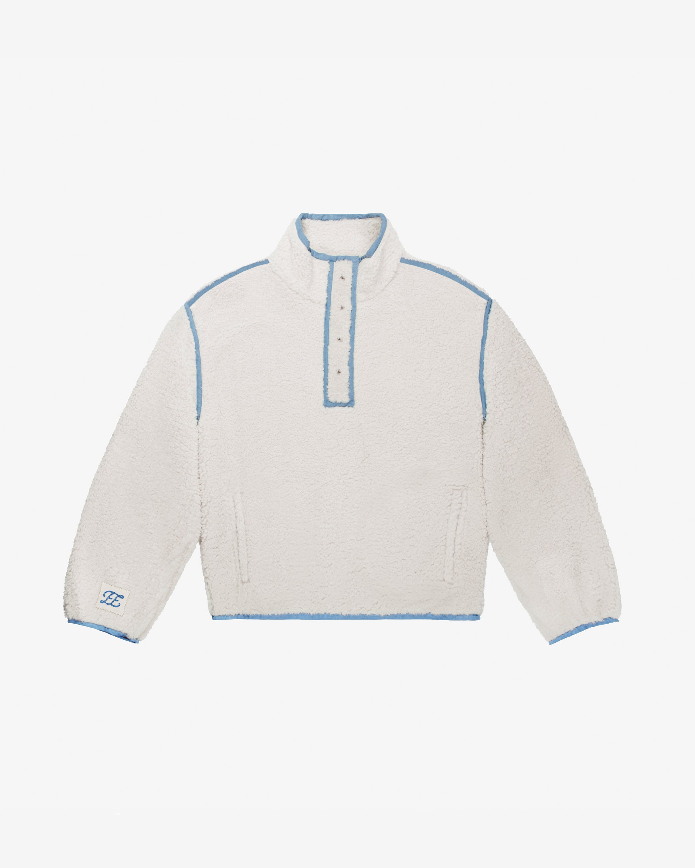 Denim Trim Fleece Pullover (PREORDER)