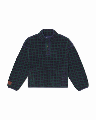 Plaid Fleece Pullover
