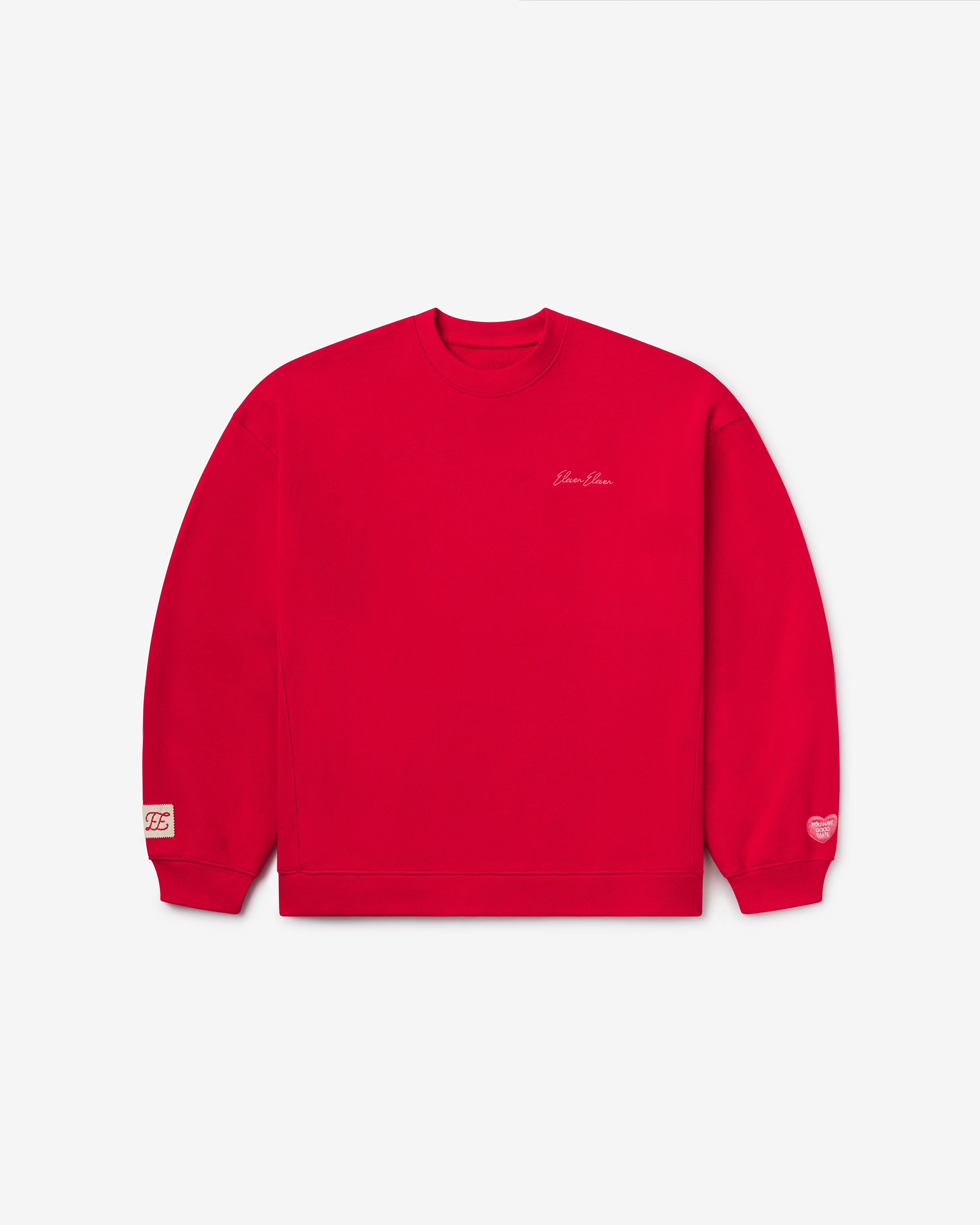 Oversized Crewneck Sweatshirt (Cherry)