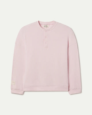 Long Sleeve Waffle Henley
