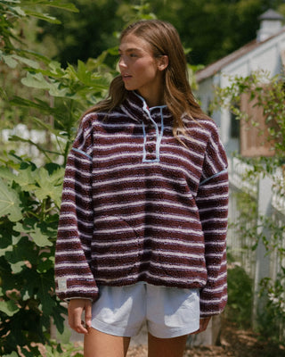 Striped Fleece Pullover
