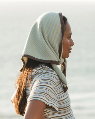 Striped Triangle Scarf
