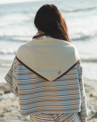 Striped Triangle Scarf

