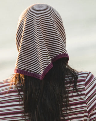 Striped Triangle Scarf
