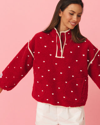 Heart Fleece Pullover
