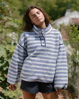 Striped Fleece Pullover
