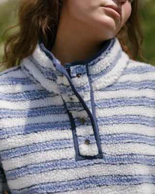 Striped Fleece Pullover
