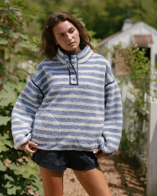 Striped Fleece Pullover
