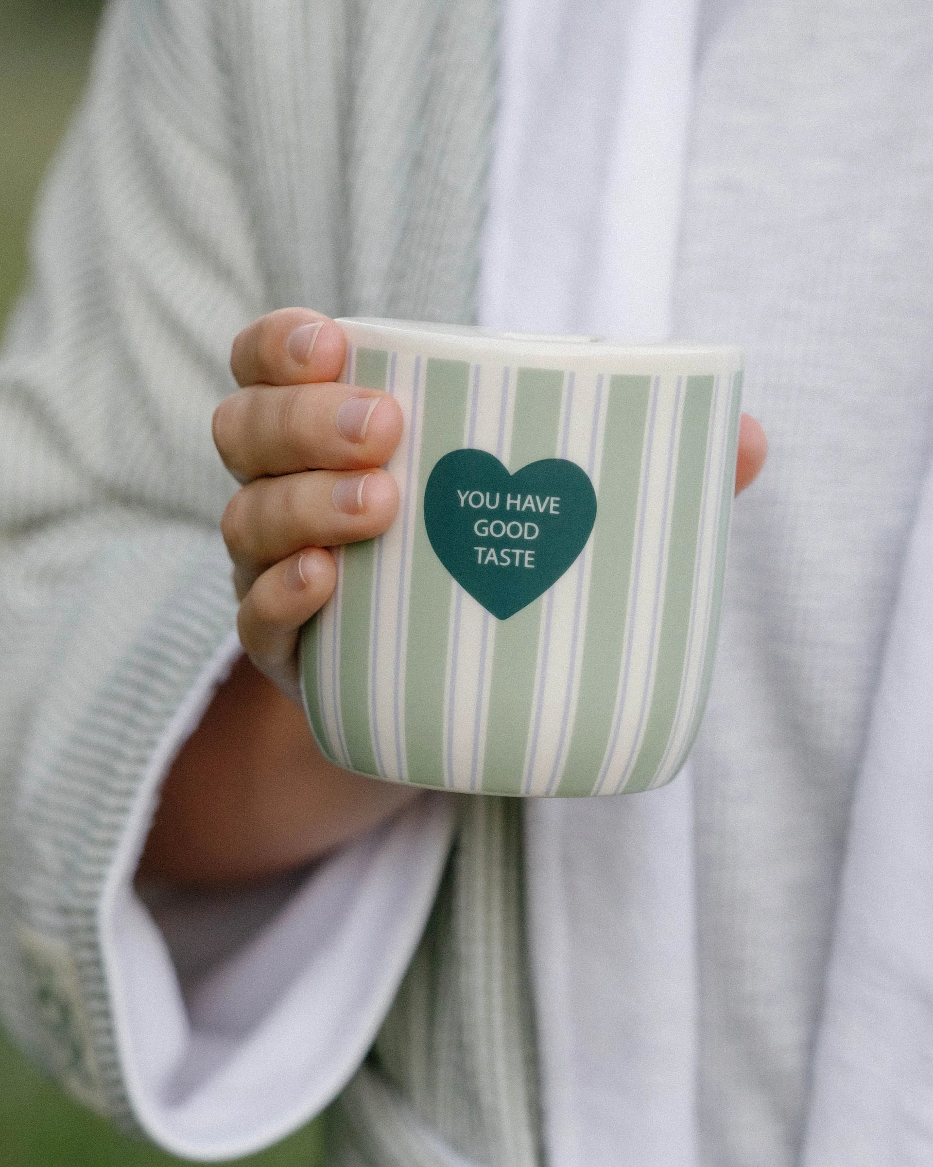 Striped Ceramic Mug
