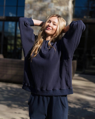 Long Sleeve Waffle Henley
