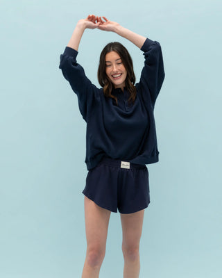 Long Sleeve Waffle Henley
