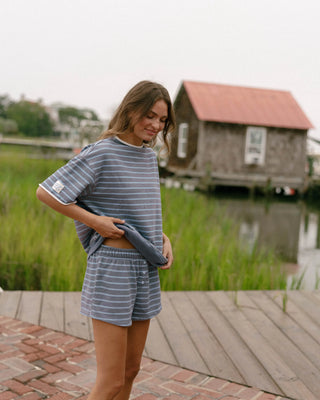 Striped Boxer Sweat Short
