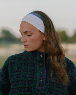 Reversible Plaid Lounge Headband
