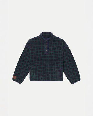 Plaid Fleece Pullover
