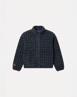 Plaid Fleece Full Zip Jacket
