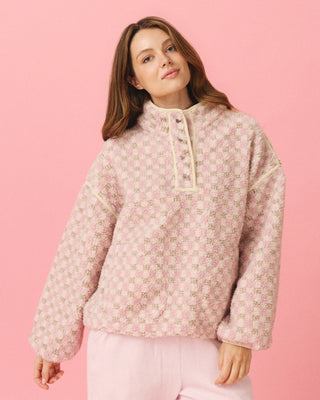 Plaid Fleece Pullover
