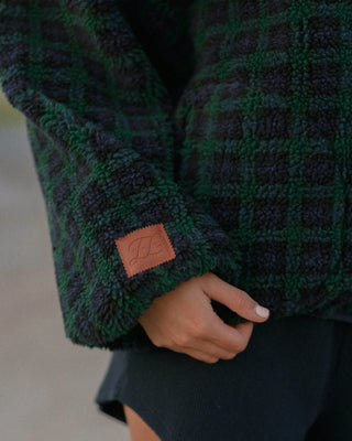 Plaid Fleece Pullover
