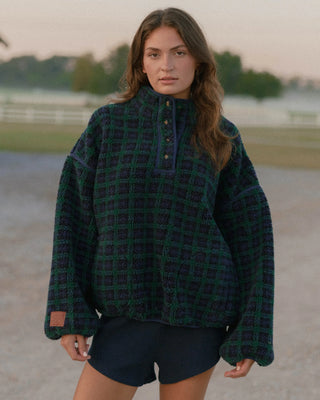 Plaid Fleece Pullover
