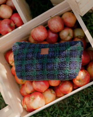 Plaid Fleece Pouch
