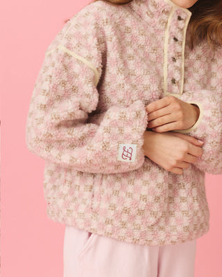 Plaid Fleece Pullover
